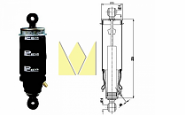 Амортизатор каб. пневмо