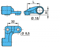 Держатель датчика ABS BPW