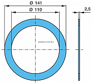 Кольцо маслоотраж BPW пласт 