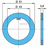 Шайба опорная гайки BPW
