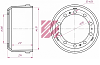 Барабан тормозной FRUEHAUF 