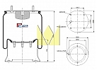 Пневморессора SAF