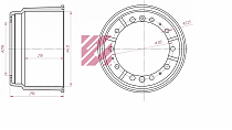 Барабан тормозной SCANIA 