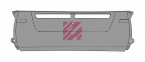Бампер центр Scania R 