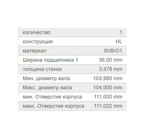 Вкладыши коренные MAN D2866 на 1 шейку 