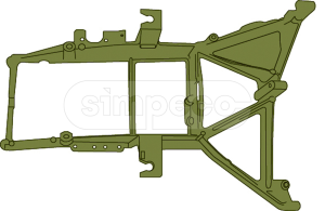 Кронштейн фары DAF 95XF/105XF (R) 