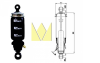 Амортизатор каб. пневмо